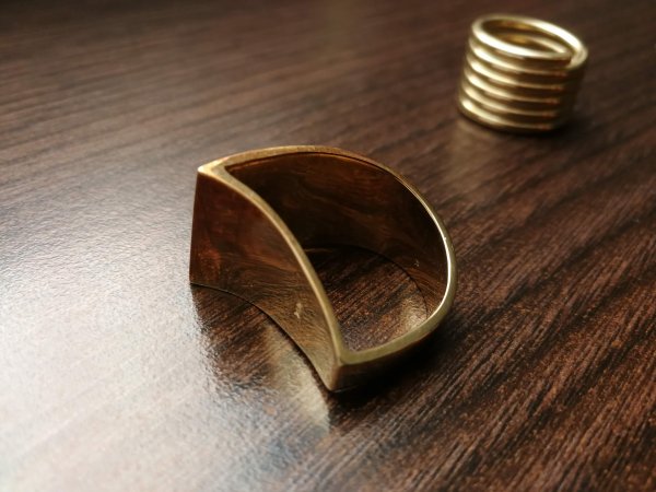 Goldener Designer Ring – Bild 5