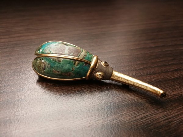 Türkis Käfer Brosche – Bild 2