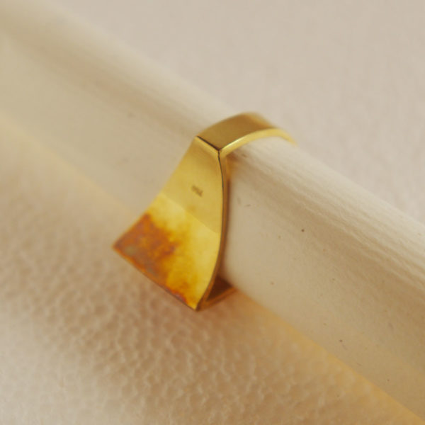 Goldener Designer Ring – Bild 4