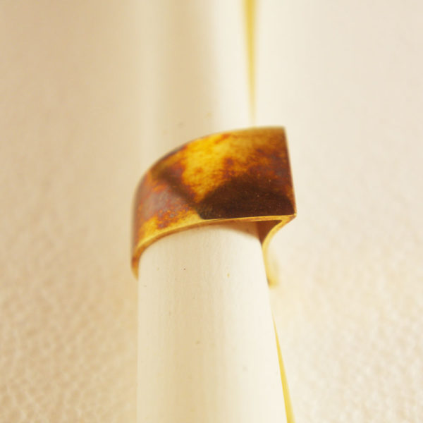 Goldener Designer Ring – Bild 3