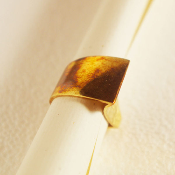 Goldener Designer Ring – Bild 2