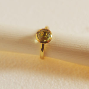 Goldring schmal mit Citrin